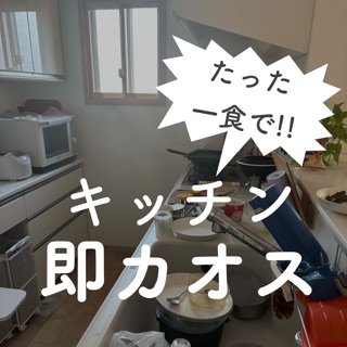 たった一食でキッチン即カオス